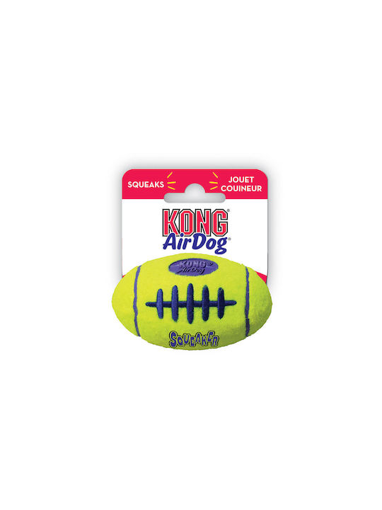 Kong Air Squeaker Football Ball Dog Toy Made of Rubber With Sound Large Small Medium 17cm Green 1 Piece