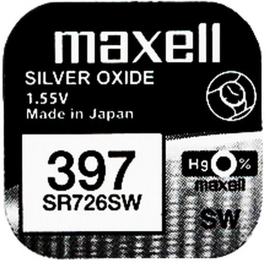 Maxell 396/397/G2 Батерия Сребърен оксид За часовници SR726W 1.55V 1бр
