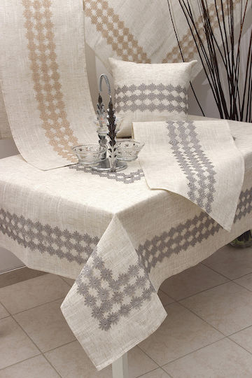 Ilis Home Ράνερ με Κέντημα 42443 Εκρού 40x170εκ.