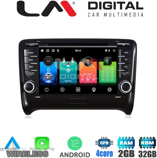 LM Digital Auto-Audiosystem für Audi E-Commerce-Website / TT (8J) 2007 > 2014 (Bluetooth/USB/WiFi/GPS/Apple-Carplay/Android-Auto) mit Touchscreen 7"