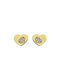 Earrings Hearts Gold K9