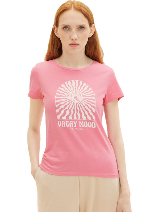Tom Tailor Women's T-shirt Pink