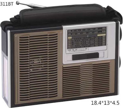 RD311BT Portable Radio Battery Brown