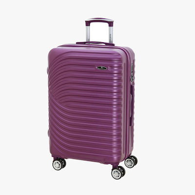Bartuggi Cabin Travel Suitcase Hard Purple with 4 Wheels
