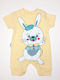 Baby yellow short-sleeved overalls "Bunny"