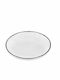 Oriana Ferelli Plate Shallow made of Porcelain White with Diameter 22cm 6pcs