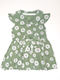 Baby dress green "Daisies"