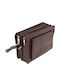 Leather Men's Bag Handbag Brown