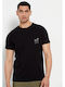 Garage Fifty5 Ανδρικό T-shirt Κοντομάνικο Μαύρο