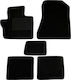 Autopataki Set of Front and Rear Mats 5pcs for Toyota IQ 2008-2015 Black