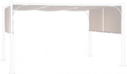Bizzotto Slide Gazebo Cover Grey 3x4m