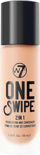 W7 Cosmetics One Swipe 2in1 Лилаво/бяло Естествено бежово 35мл
