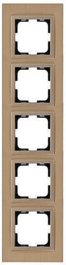 Eurolamp Schalterrahmen Vertikale Montage in Schwarz Farbe 152-10870