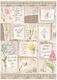 Stamperia Romantic Garden House, Letters and Fl...