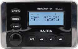 Hasda Бордова аудио система 50W Водоустойчив със USB / Bluetooth / AUX Черен