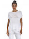 Kappa Brons Damen Sport T-Shirt Weiß