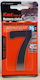 KMT Tools Sign with Number in Silver Color Inox 7.5cm 9368065