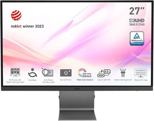 MSI Modern MD271UL IPS Monitor 27" 4K 3840x2160 με Χρόνο Απόκρισης 4ms GTG