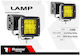 Raistar Square Car Headlight LED 12V 3W 8cm With Yellow Lighting 1 Piece