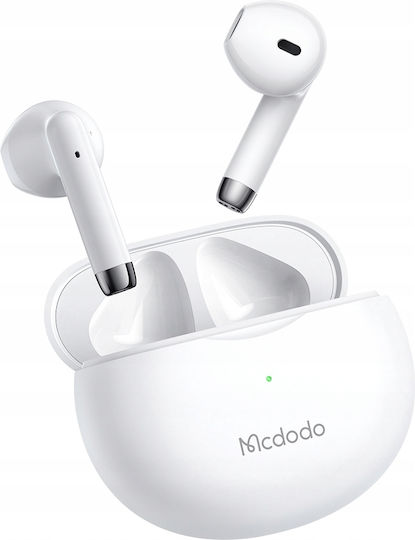 Mcdodo B01 Earbud Bluetooth хендсфри Слушалки с Кутийка за Зареждане Бял