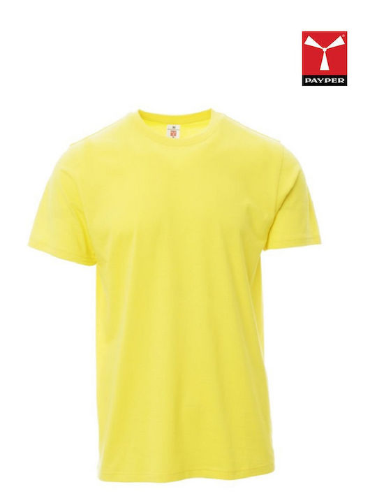 Payper Men's Short Sleeve Promotional T-Shirt Yellow