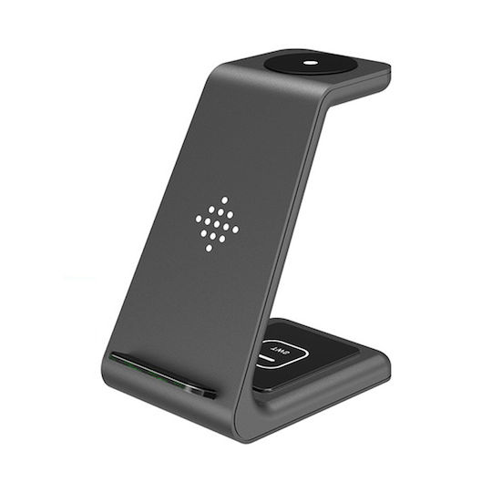 Techsuit Charging Stand 10W in Black color (CHWR016)