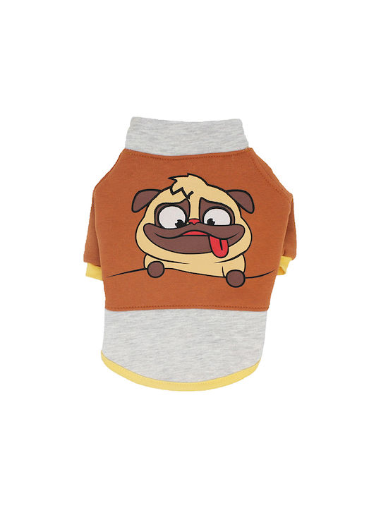 Glee Sweatshirt Hund in Braun Farbe M 30cm.