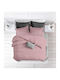 Makis Tselios Home Irma Подредба Покривало Единично Памук 7 Dusty Pink 160x240см 2бр
