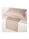 Vesta Home Athena Coverlet Queen Size Cotton Satin Beige 230x270cm