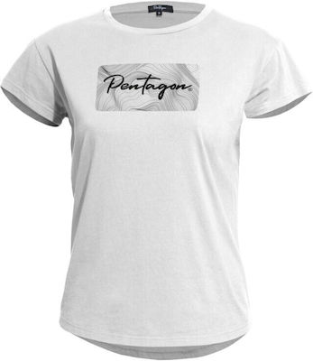 Pentagon Whisper Ladies Contour T-shirt in White color