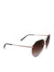 Guess Women's Sunglasses with Black Metal Frame and Brown Gradient Lens GF0161 33F