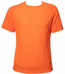 Toxotis Active Wear Quick Dry T-shirt σε Πορτοκαλί χρώμα