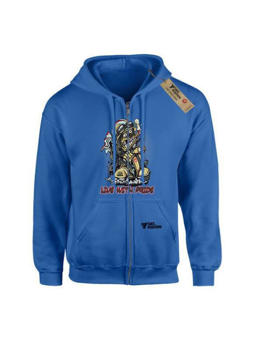 Takeposition Z-cool Scooter Pride Hooded Jacket Blue