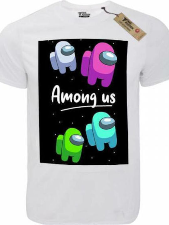 Takeposition T-cool T-shirt Among Us Λευκό