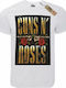 Takeposition T-cool T-shirt Guns N' Roses Λευκό
