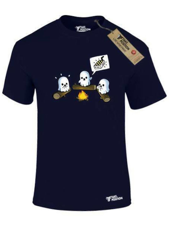 Takeposition T-shirt Scary ghosts σε Navy Μπλε ...