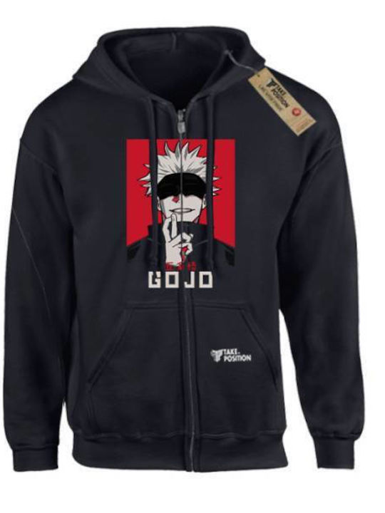 Takeposition Z-cool Jujutsu Kaisen gojo Damen Jacke mit Kapuze Schwarz