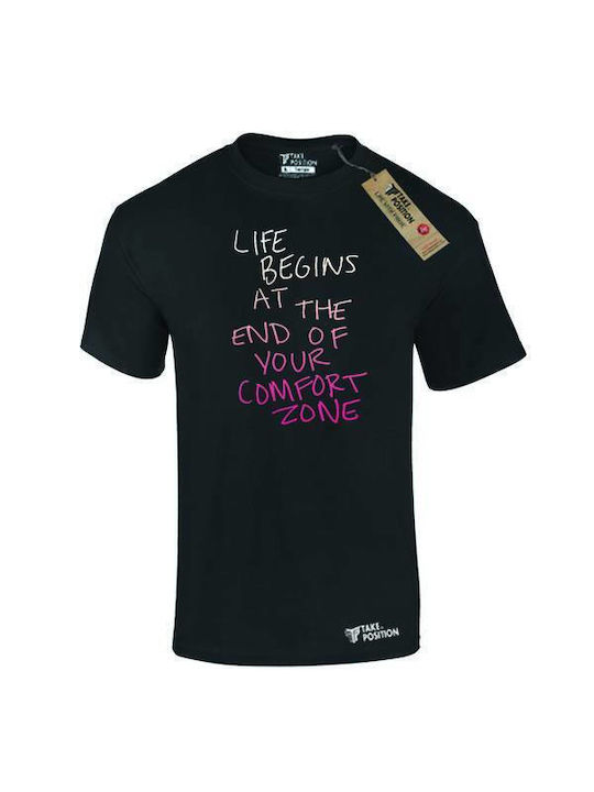 Takeposition Life Begins T-shirt Black