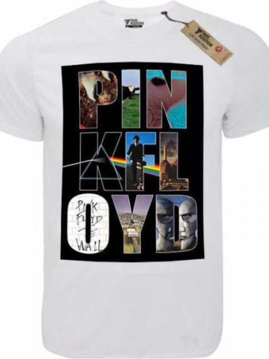Takeposition T-cool T-shirt Pink Floyd Weiß