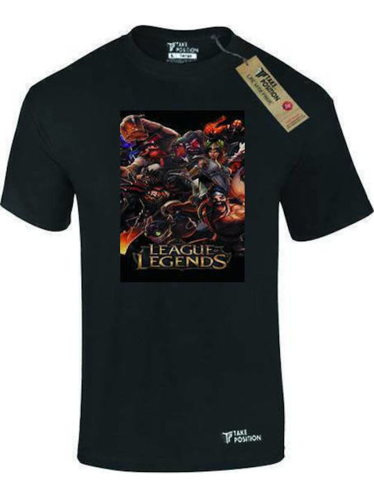 Takeposition T-shirt League Of Legends Μαύρο