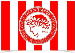 Steagul echipei steagul echipei ștampila de plasă OLYMPIACOS FC Striped 50x75cm