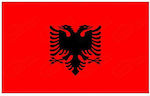 Albanian office flag 18x25cm