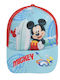 Stamion Kids' Hat Jockey Fabric Sunscreen Mickey Red