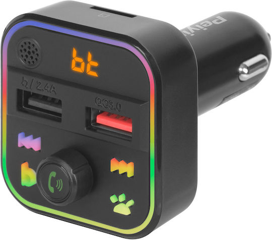 Peiying FM Transmitter Αυτοκινήτου mit Bluetooth / USB / MicroSD