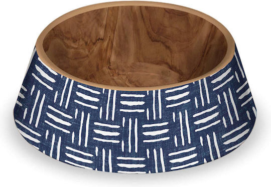Tarhong Indigo Oasis Large Plastic Food Bowl for Dog & Cat 1.124lt