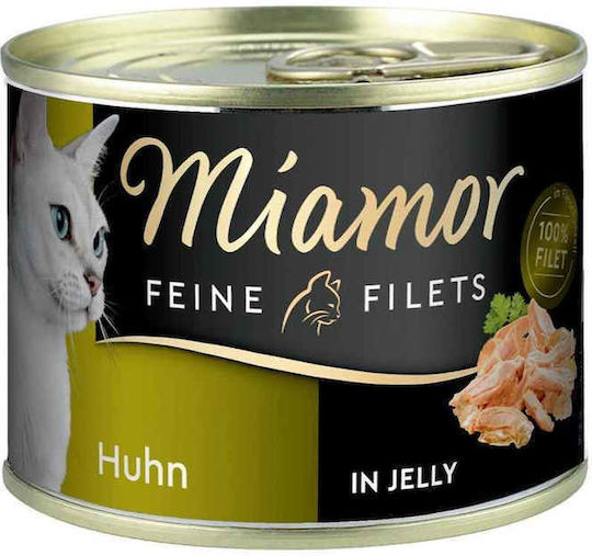 Miamor Feine Filets Wet Food for Adult Cats in Cans with Chicken 185gr