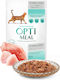 OptiMeal Sterilised Wet Food for Adult Cats in Pouches with Turkey and Chicken Gluten-Free 85gr