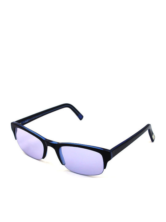 Dolce & Gabbana Unisex Sunglasses with Black Plastic Frame and Blue Lens DG2039 320