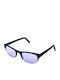 Dolce & Gabbana Unisex Sunglasses with Black Plastic Frame and Blue Lens DG2039 320