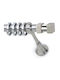Anartisi Metallisch Vorhangstange S6 Einfach Φ25mm 200cm Nickel Satin